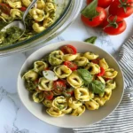 Caprese Tortellini Pasta Salad with Pesto