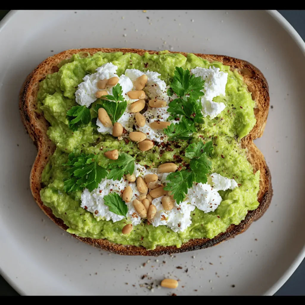 Creamy Avocado and Cottage Cheese Toast