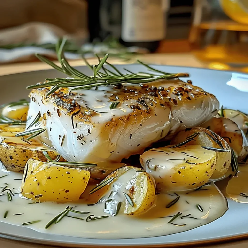 Creamy Rosemary Cod & Potatoes