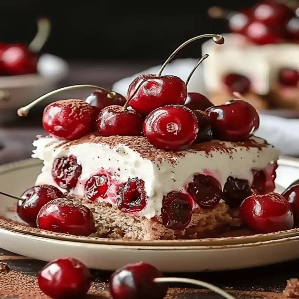 Elegant Cherry Amaretto Tiramisu