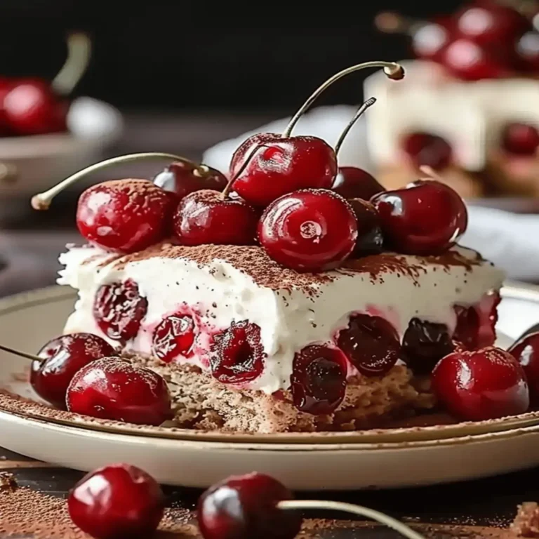 Elegant Cherry Amaretto Tiramisu