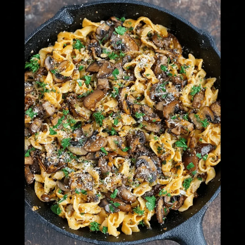 Garlic Mushroom Pasta Recipe