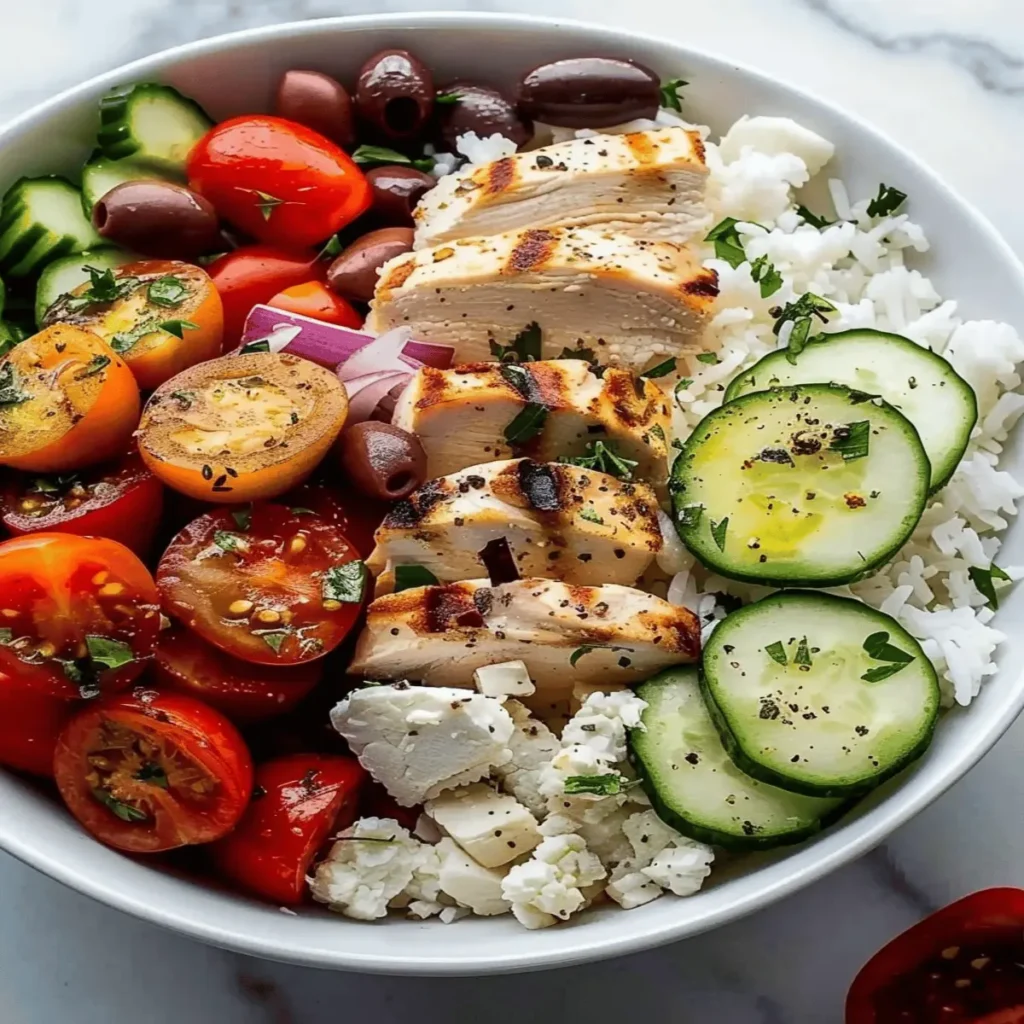 Greek Chicken Bowls Recipe