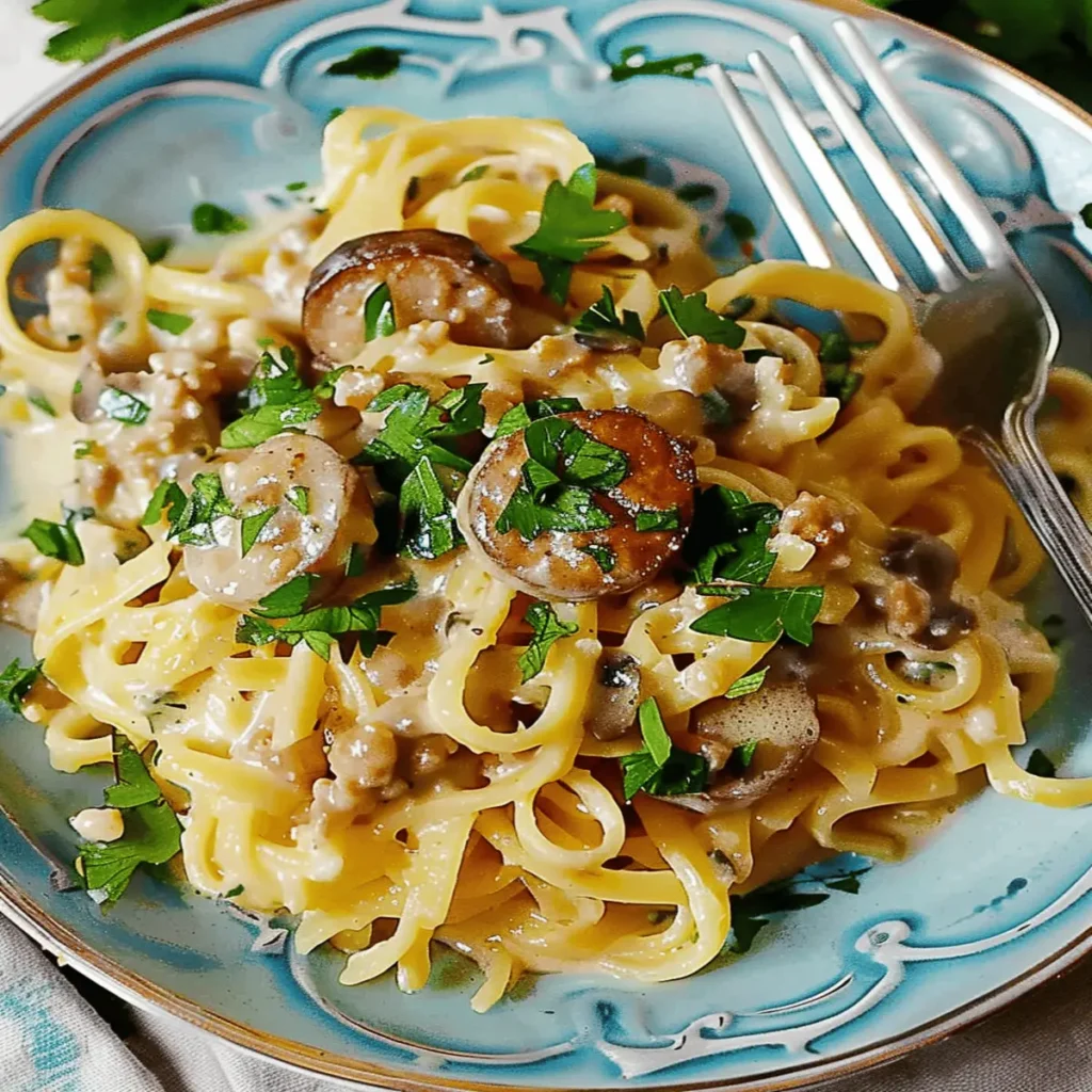 Italian Sausage Alfredo