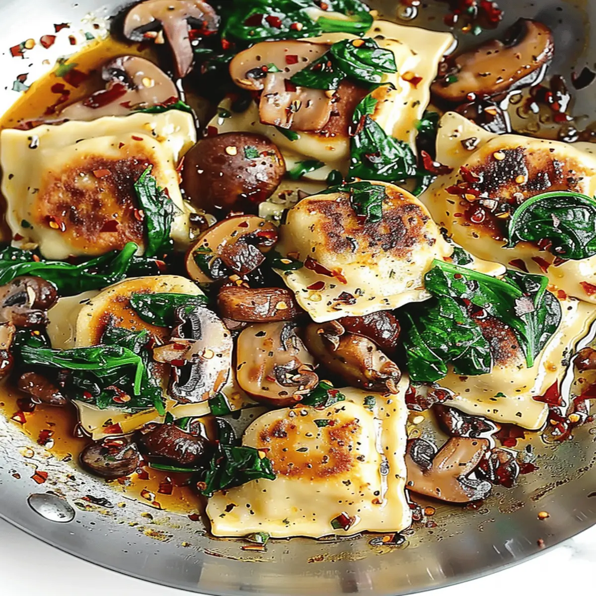 Mushroom Ravioli with Spinach: The Best Comfort Dish Ever