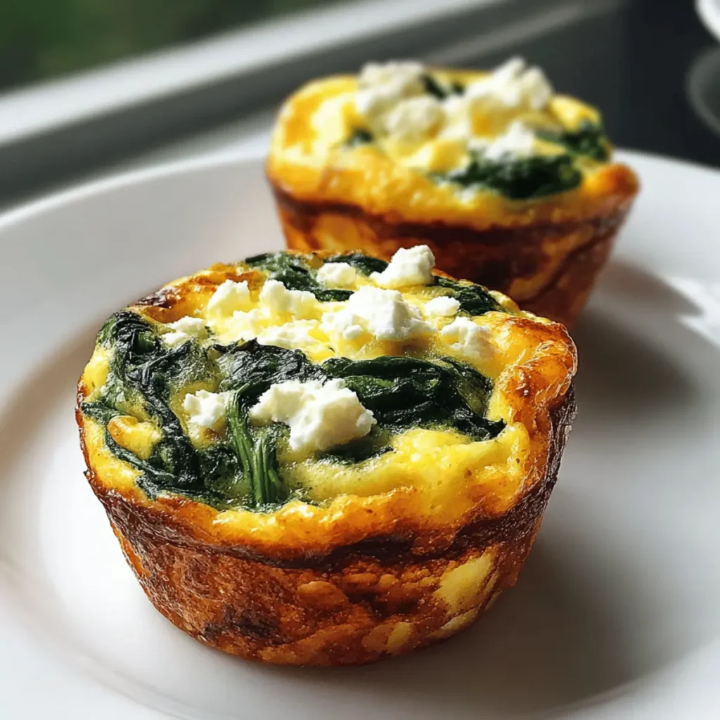 Quick & Healthy Egg Muffins with Spinach and Feta – A Perfect Breakfast