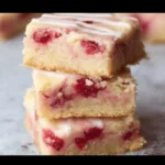 Strawberry Lemon Blondies