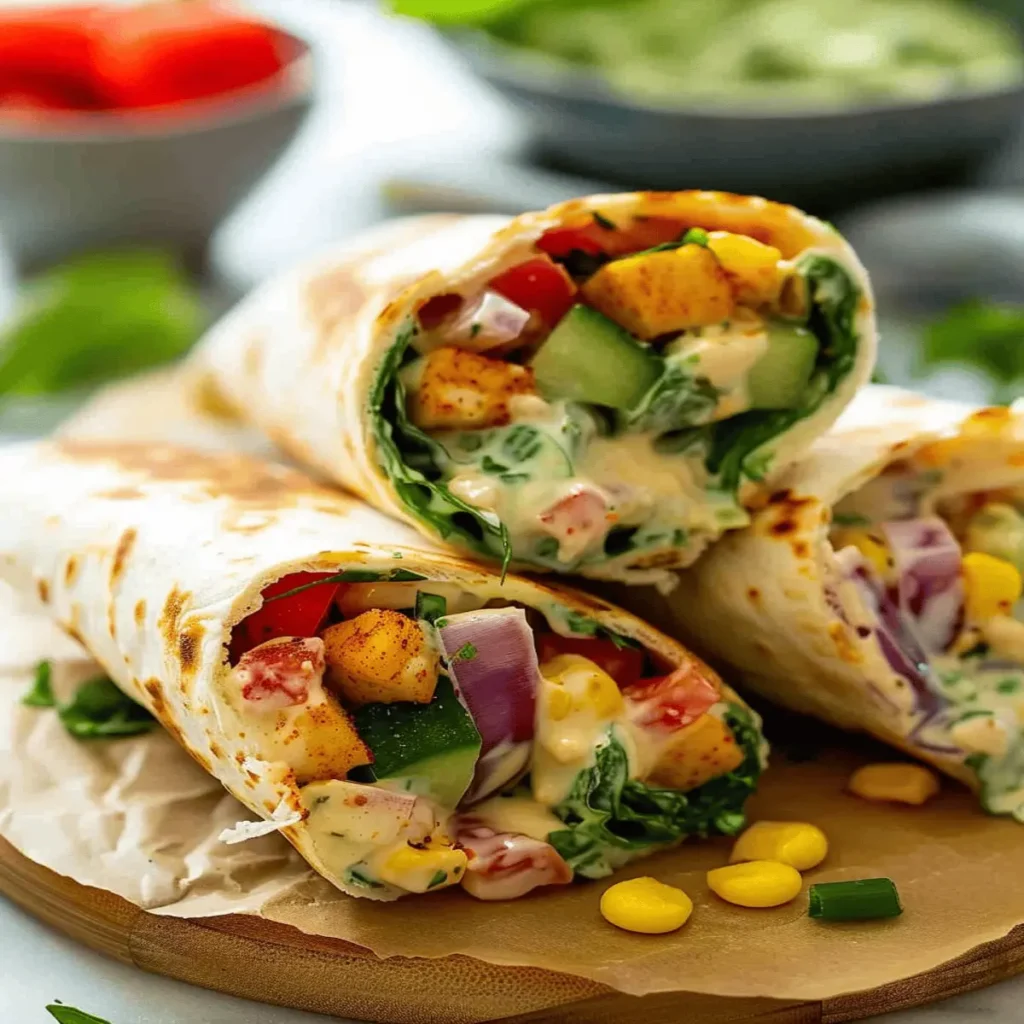 Vegan Mediterranean Wraps