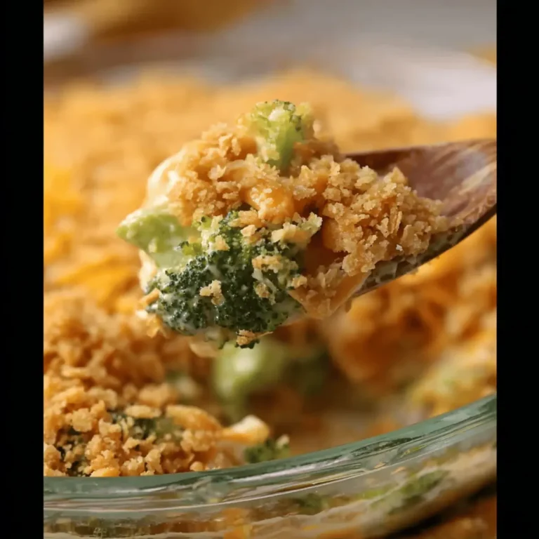 Velveeta Broccoli Casserole with Ritz Crackers