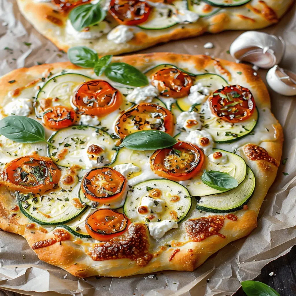 Zucchini & Herbed Ricotta Flatbread