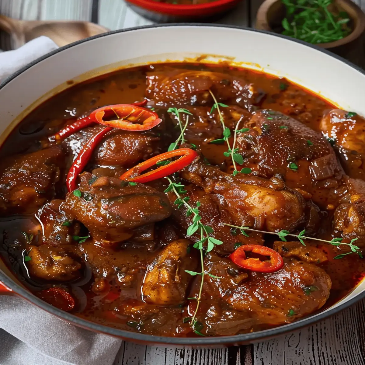 Authentic Jamaican Brown Stew Chicken: Irresistibly Juicy Delight