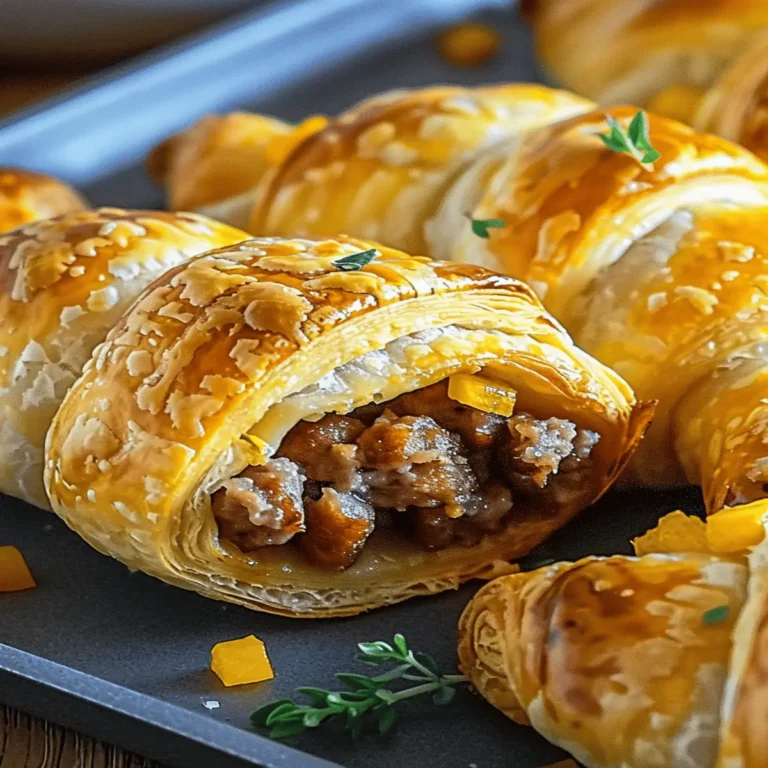 Breakfast Sausage Crescent Rolls