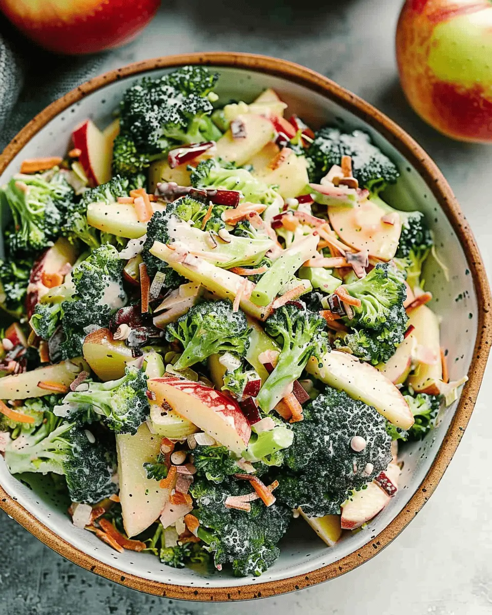 Broccoli Apple Salad with Turkey Bacon: A Crisp Delight to Try