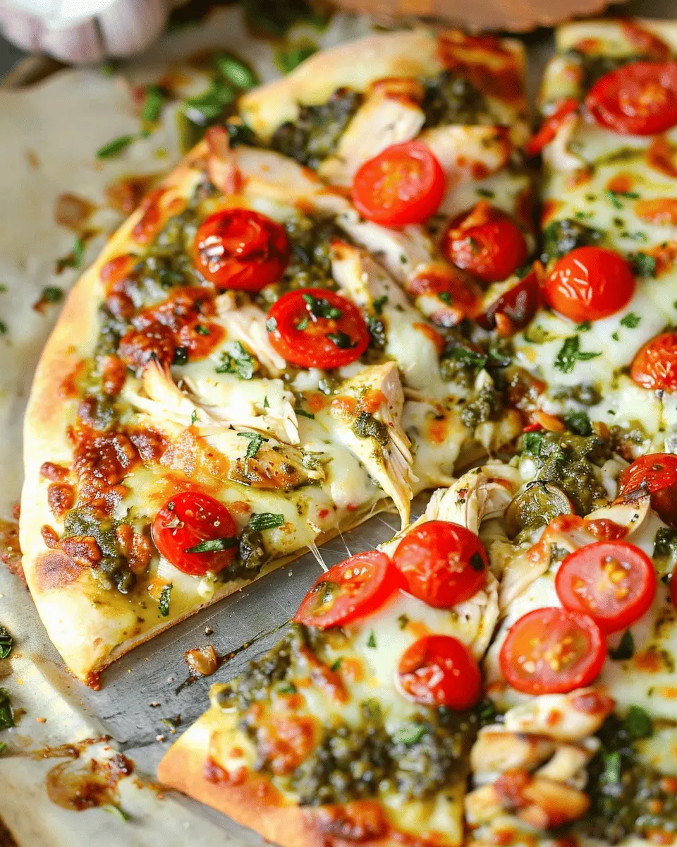 Chicken Pesto Pizza