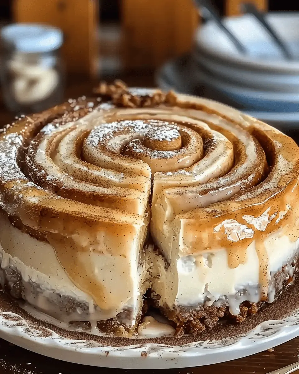 Cinnamon Roll Honeybun Cheesecake Recipe