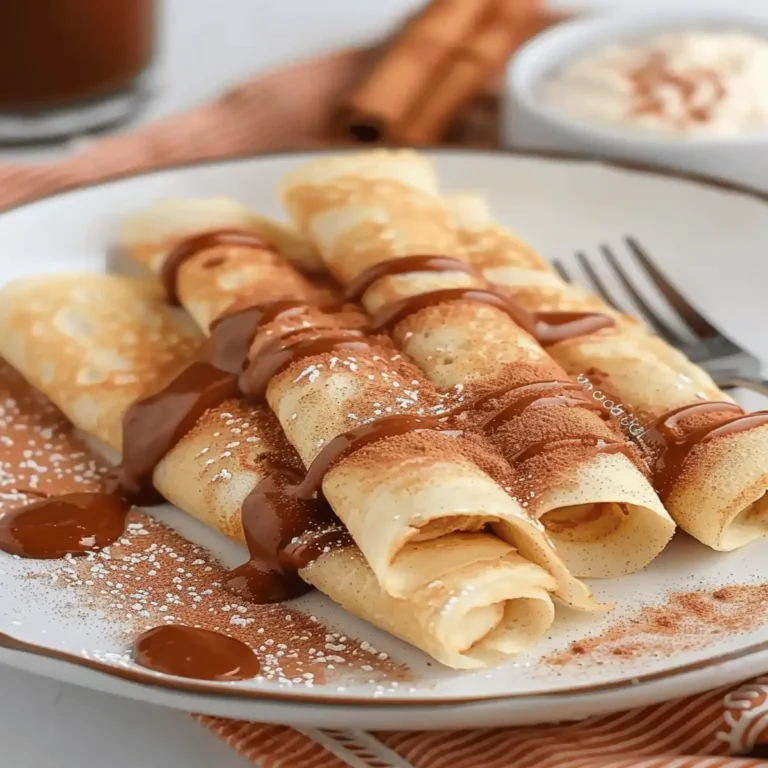 Cinnamon Roll Protein Crepes