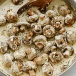 Creamy Garlic Parmesan Mushrooms