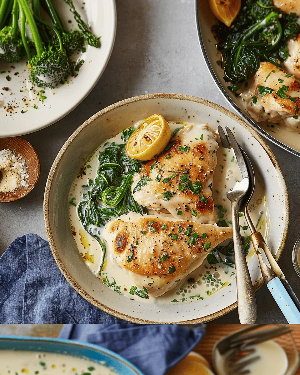 Creamy garlic chicken