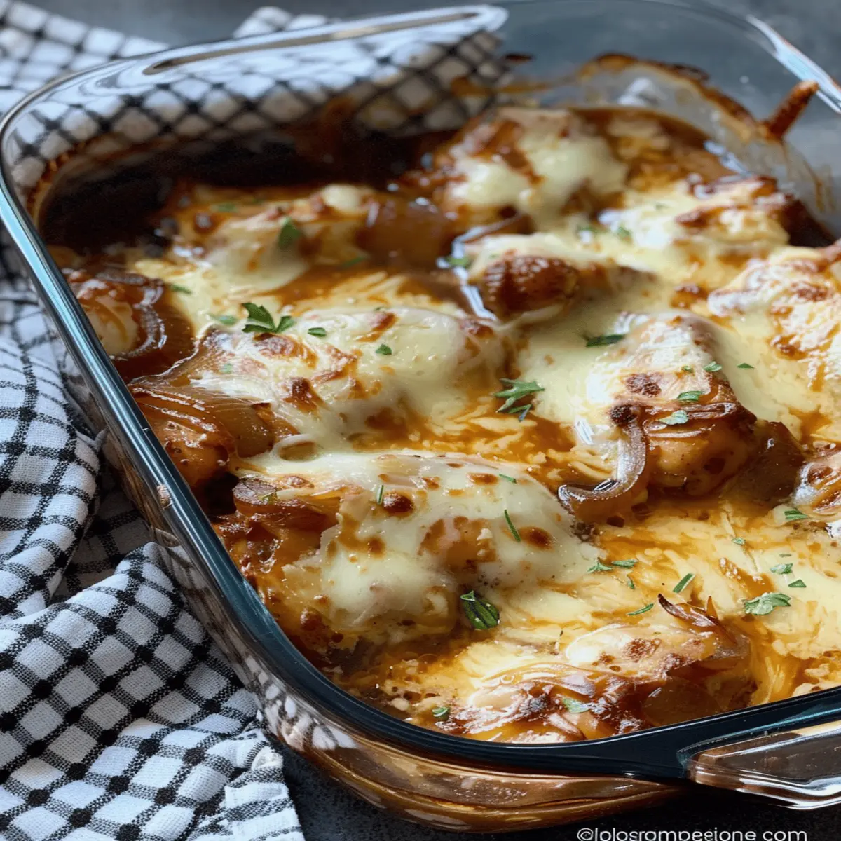 French Onion Chicken Bake: Irresistibly Cheesy Comfort Dish