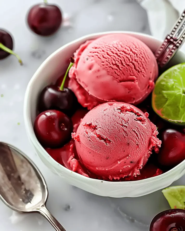 Fresh Cherry Sorbet Recipe
