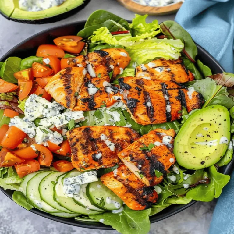 Grilled Buffalo Chicken Salad