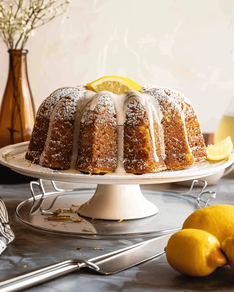 Italian Lemon Pound Cake Recipe