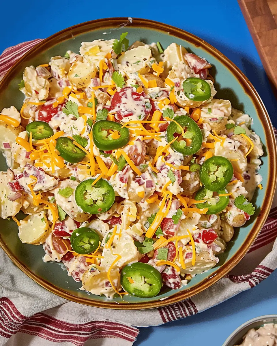 Jalapeno Popper Potato Salad: The Indulgent Turkey Bacon Twist