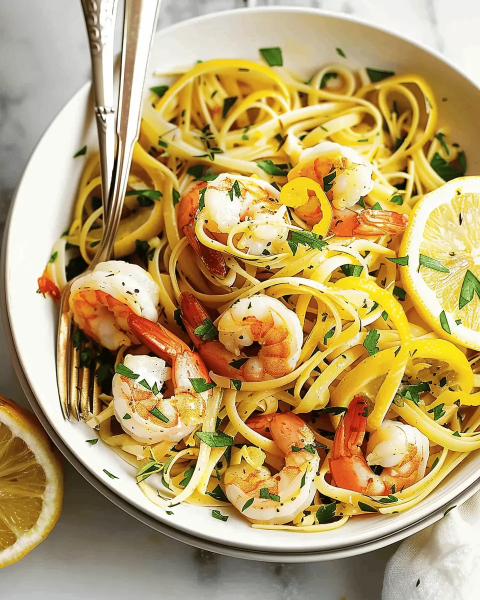 Lemon Garlic Shrimp Pasta: Easy and Flavorful Homemade Delight
