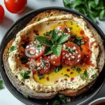 Mediterranean Hummus Toast with Zaatar