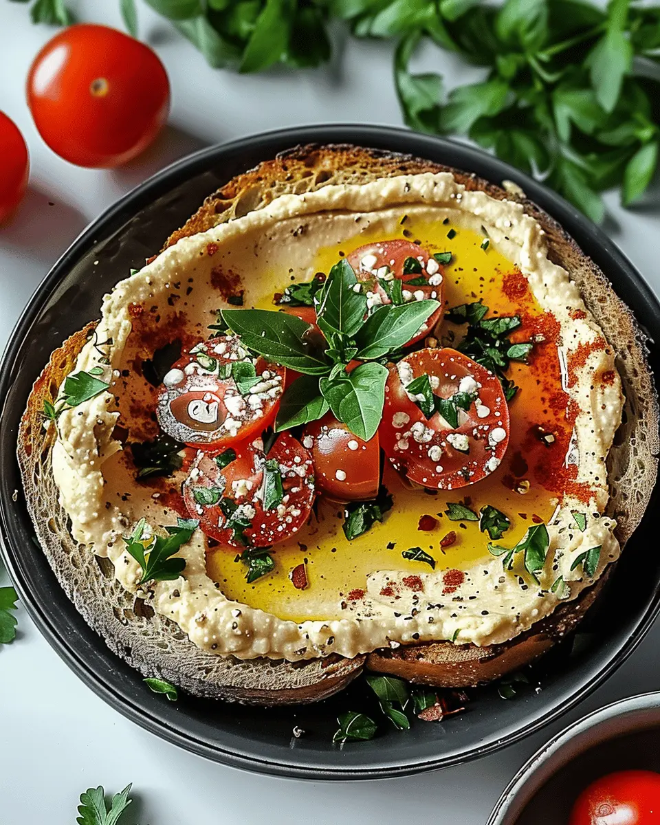 Mediterranean Hummus Toast: Easy Zaatar Delight for Everyone