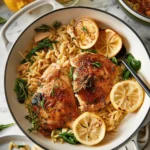 One Pot Lemon Chicken and Orzo