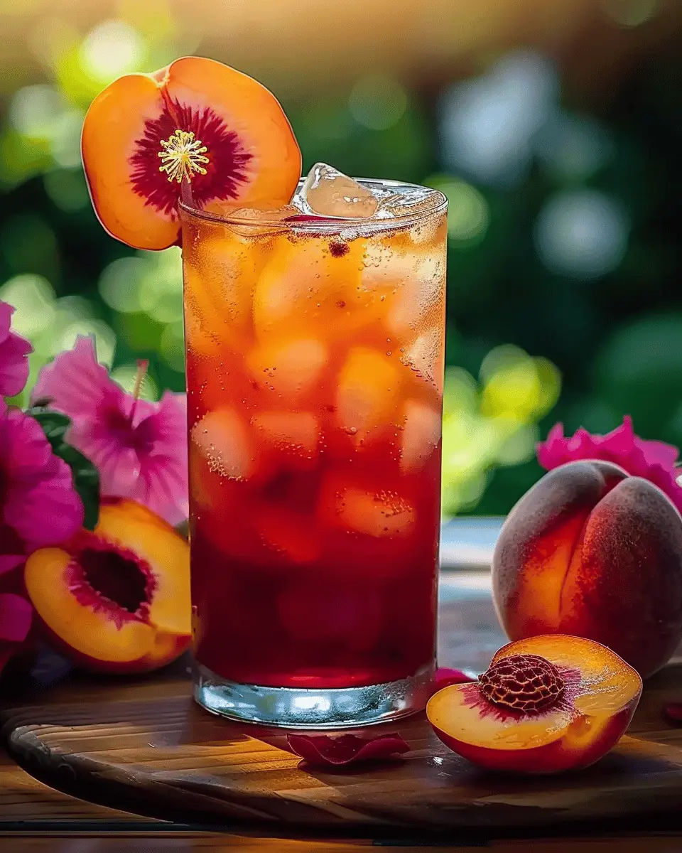 Peach Hibiscus Sunset Tea