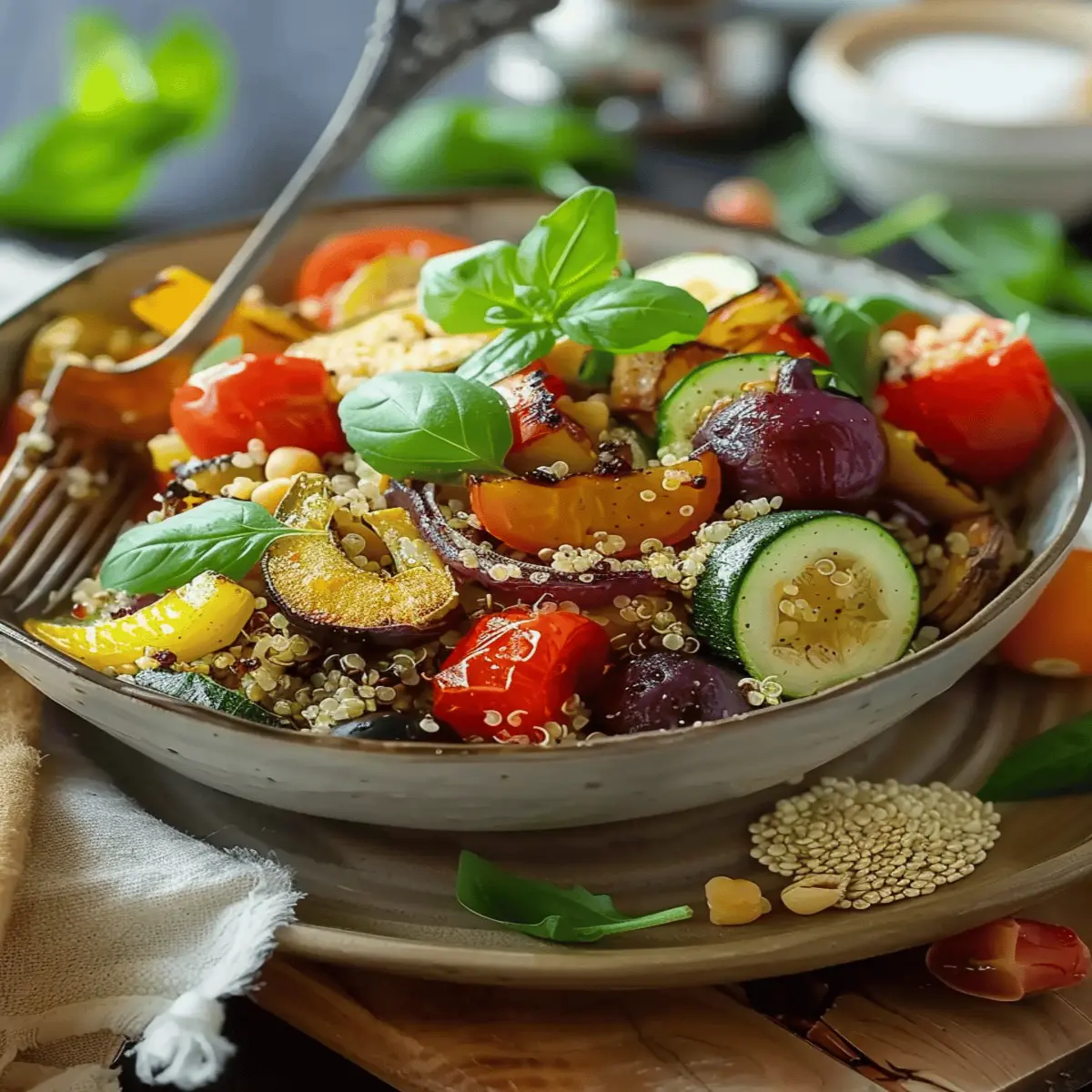 Quinoa Salad with Roasted Vegetables: The Best Bold & Earthy Bowl