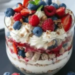 Red White Blue Cheesecake Salad Recipe