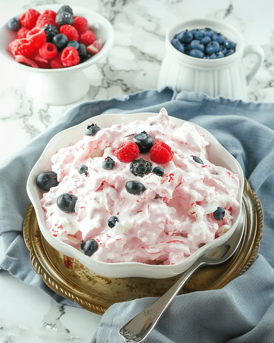 Red White and Blue Fluff Salad: The Best Festive Treat!