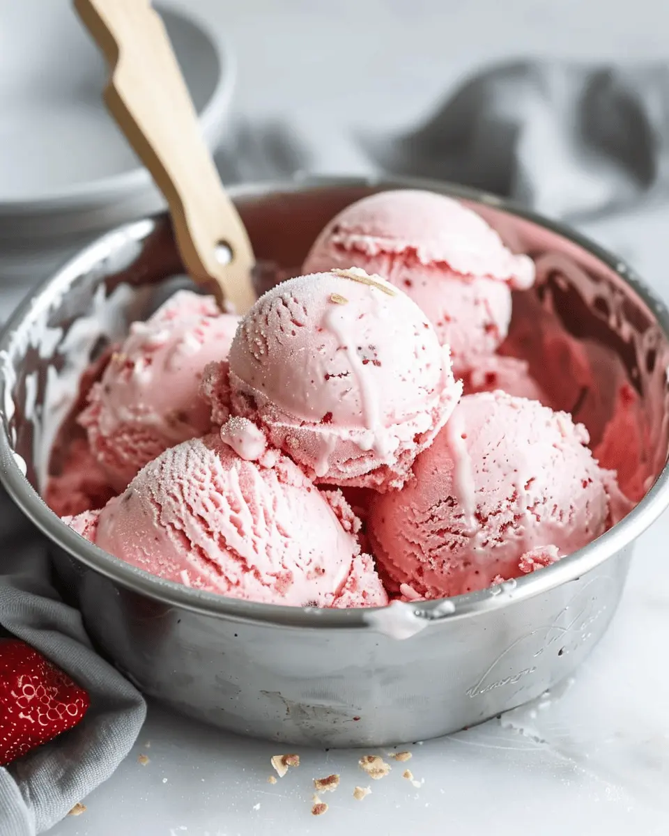 Roasted Strawberry Shortcake Ice Cream