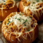 Spaghetti Garlic Bread Bowls