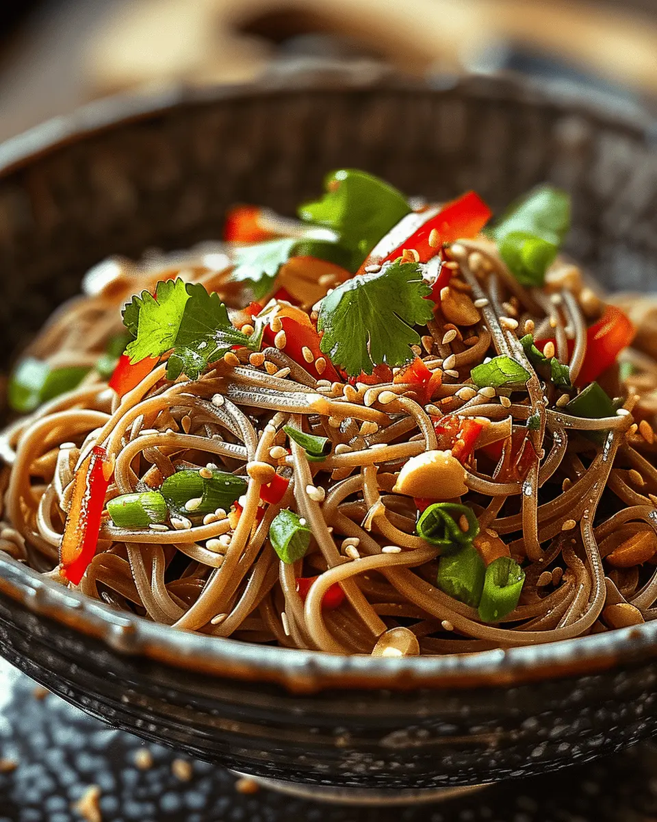 Spicy Peanut Soba Noodle Salad: A Fun Twist on Fresh Flavors