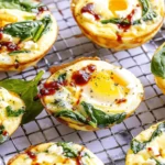 Spinach Feta Egg Cups