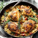 Tuscan Chicken and Orzo
