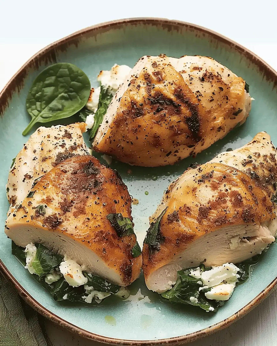 Spinach & Feta Stuffed Chicken Breasts: Easy and Healthy Dinner Delight