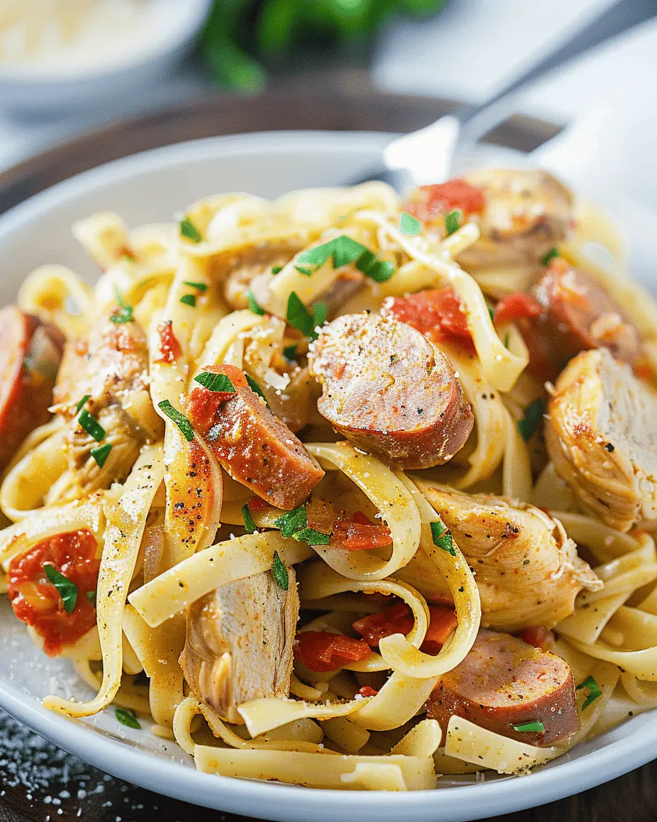 Cajun Chicken and Sausage Pasta: Easy Family Dinner Delight