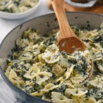 Cheesy Spinach and Artichoke Pasta