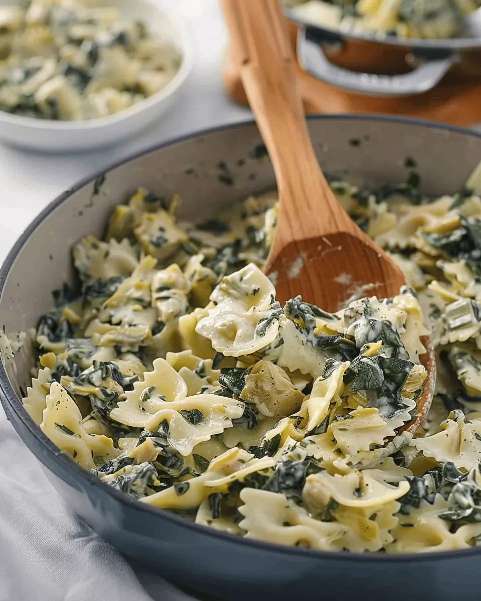 Cheesy Spinach and Artichoke Pasta: A Cozy Indulgence for All