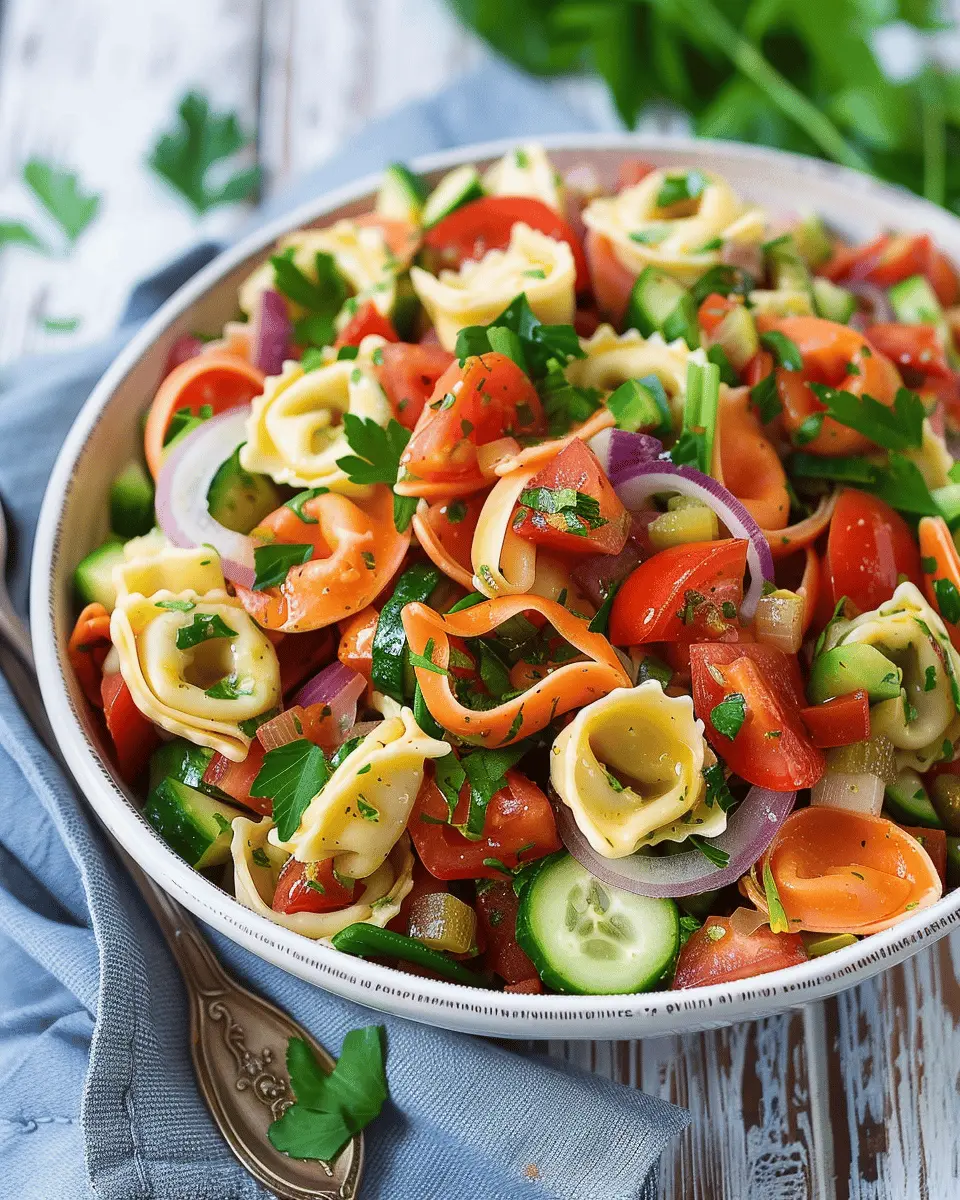 Tortellini Pasta Salad: Easy Recipe with Turkey Bacon and Chicken Ham