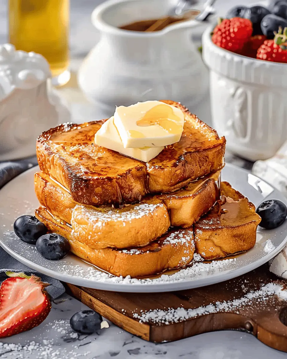 The Best French Toast Ever with Turkey Bacon and Berries Bliss