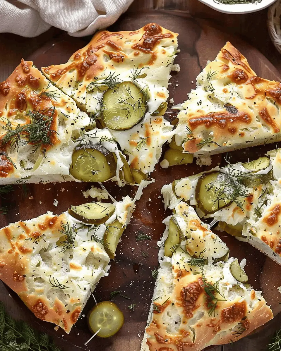 Dill Pickle Focaccia Bread: The Best Homemade Delight for Foodies