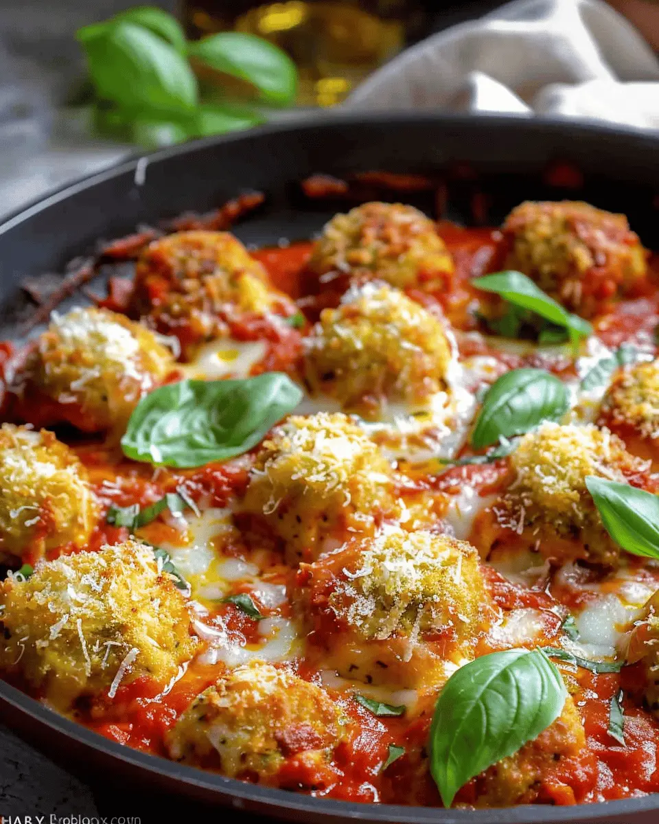 Chicken Parmesan Meatballs: Easy and Juicy Dinner Delight