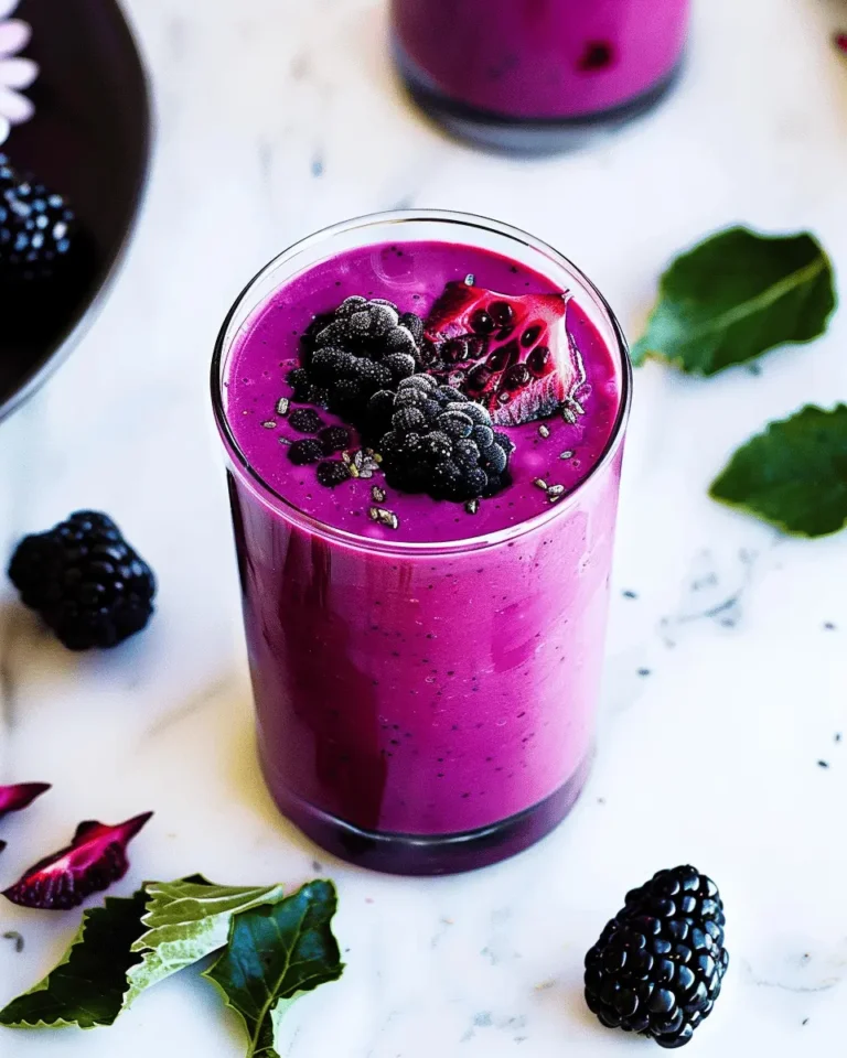 Blackberry Elderberry Smoothie