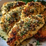 Herb-Crusted Baked Parmesan Chicken